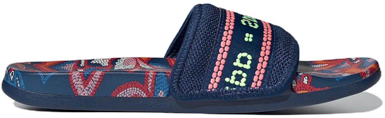 (Women) adidas Adilette Comfort Slide 'Floral - Mystery Blue' GV7086 Order (Women) adidas Adilette Comfort Slide 'Floral - Mystery Blue' GV7086
