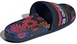 Lookbook (W) adidas Adilette Comfort Slide 'Floral - Night Indigo' - Selipar Bunga Malam Indigo. IE4967