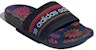 (W) adidas Adilette Comfort Slide 'Floral - Night Indigo' - Selipar Bunga Malam Indigo. IE4967