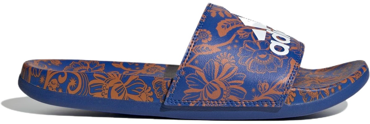 (W) adidas Adilette Comfort Slide 'Floral - Biru Royal' IE4966 Order (W) adidas Adilette Comfort Slide 'Floral - Biru Royal' IE4966