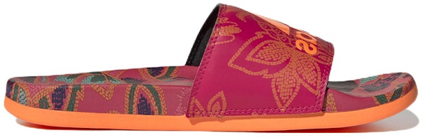 (W) アディレッタ コンフォート スライド "フローラル オレンジ" GX4301 Order (W) アディレッタ コンフォート スライド "フローラル オレンジ" GX4301