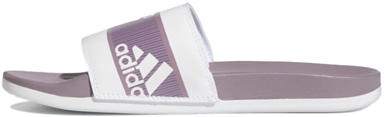 adidas Adilette 舒適感 紫白色 Buy adidas Adilette 舒適感 紫白色