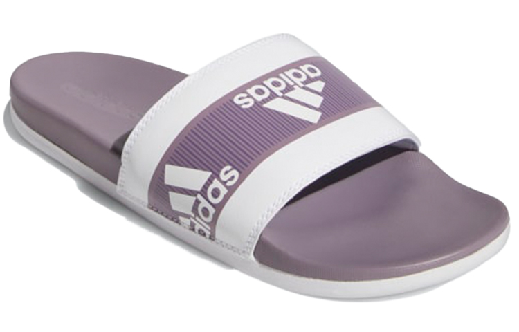 Lookbook adidas Adilette 舒適感 紫白色