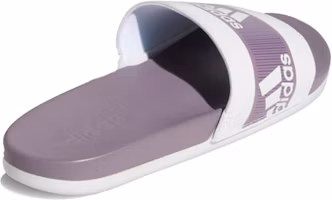 Shop adidas Adilette 舒適感 紫白色