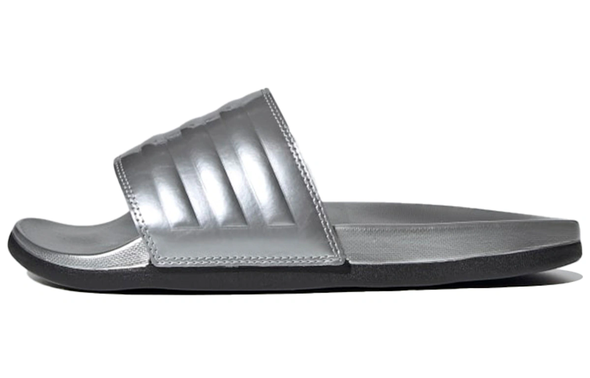 (Women) adidas Adilette Comfort Slide 'Silver Metallic'