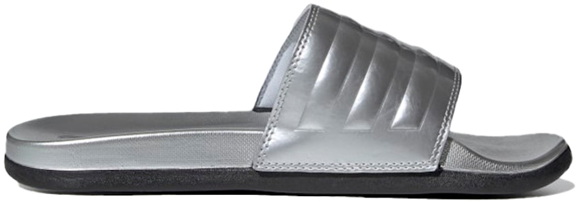 (W) 阿迪达斯阿迪莱特舒适拖鞋 '银色金属' FW7683 Order (W) 阿迪达斯阿迪莱特舒适拖鞋 '银色金属' FW7683