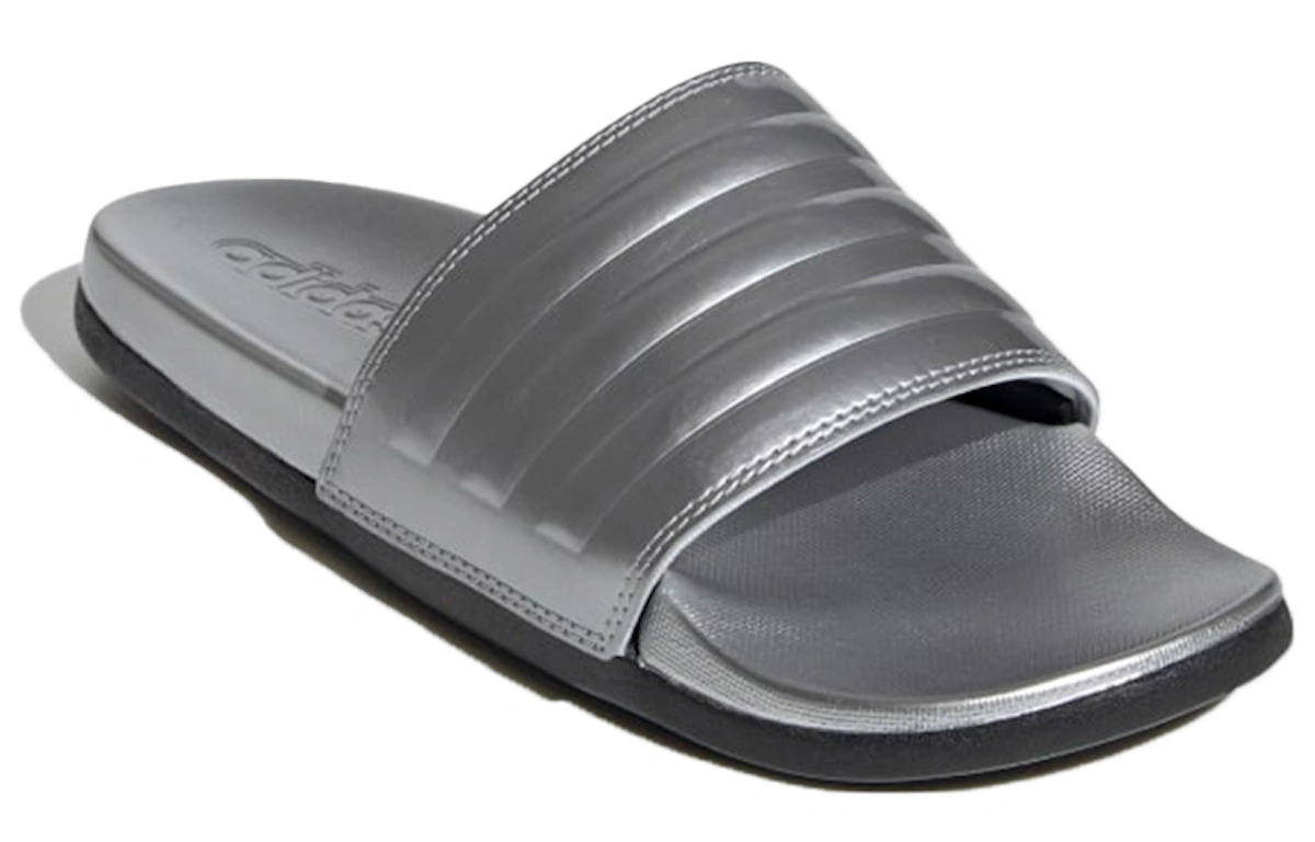(Women) adidas Adilette Comfort Slide 'Silver Metallic'