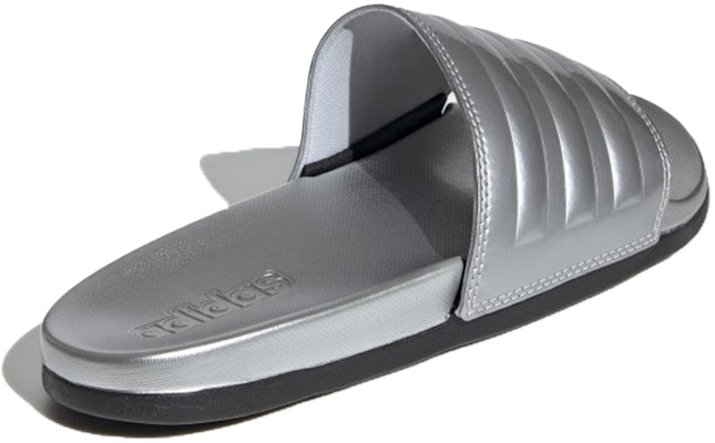 (Women) adidas Adilette Comfort Slide 'Silver Metallic' FW7683 Shop (Women) adidas Adilette Comfort Slide 'Silver Metallic' FW7683