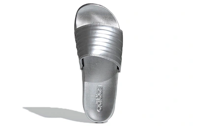 (Women) adidas Adilette Comfort Slide 'Silver Metallic'
