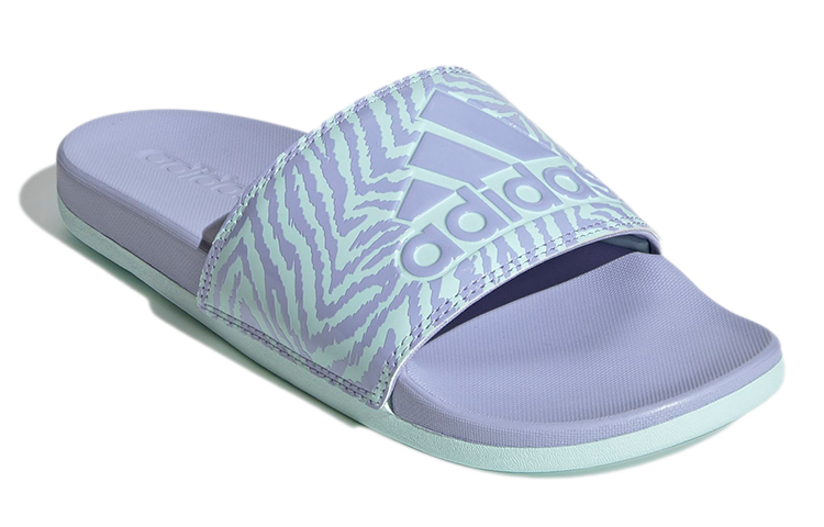 Lookbook adidas Adilette Comfort Slides 女款 紫色 拖鞋