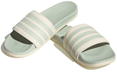 (W) adidas Adilette Comfort Slide 'Putih Linen Hijau' H03620 Lookbook (W) adidas Adilette Comfort Slide 'Putih Linen Hijau' H03620