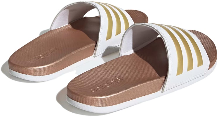 (W) adidas Adilette Comfort Slide 'Putih Emas Matte' H03618 Lookbook (W) adidas Adilette Comfort Slide 'Putih Emas Matte' H03618