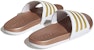 (W) adidas Adilette Comfort Slide 'Putih Emas Matte' H03618