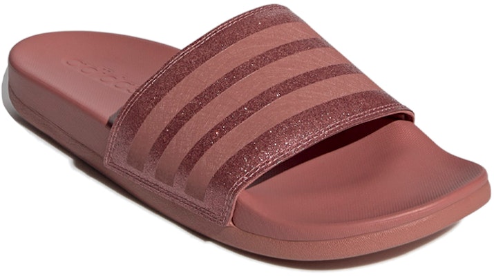 (Women) adidas Adilette Comfort Slides 'Bandage Shimmer - Raw Pink' EE6816 Lookbook (Women) adidas Adilette Comfort Slides 'Bandage Shimmer - Raw Pink' EE6816