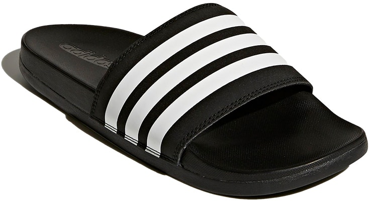 (Women) adidas Adilette Comfort Slides 'Core Black White' AP9966 Lookbook (Women) adidas Adilette Comfort Slides 'Core Black White' AP9966