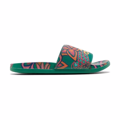 (W) adidas Adilette CMFT Slides 'Floral - Bold Green'