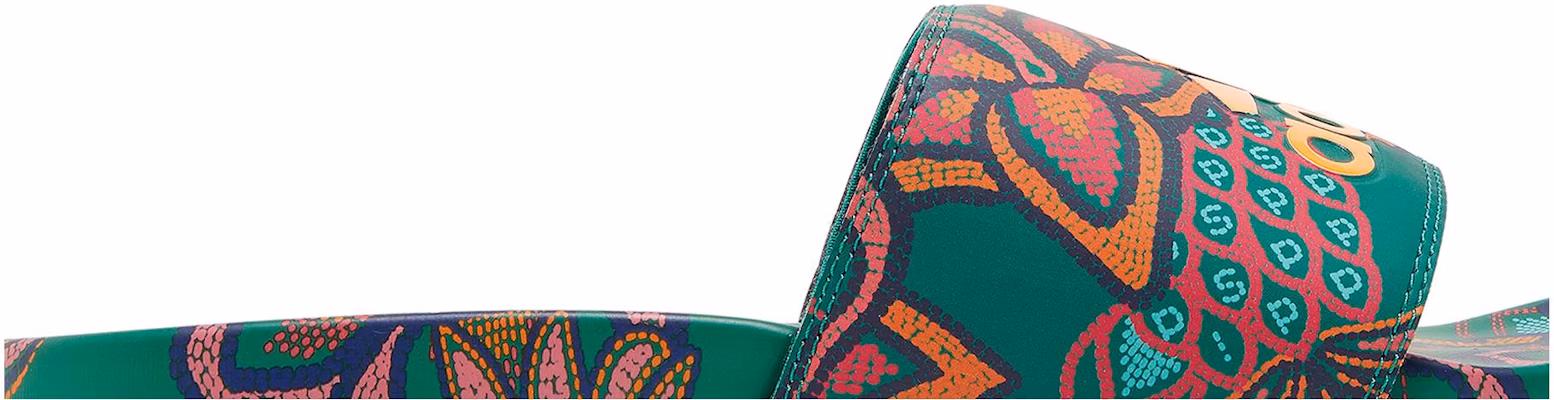 (W) 阿迪达斯 Adilette 舒适拖鞋 '花卉 - 明亮绿色' GX4302 Order (W) 阿迪达斯 Adilette 舒适拖鞋 '花卉 - 明亮绿色' GX4302