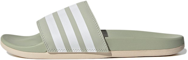 (Women) adidas Adilette Comfort Slides 'Halo Green Ivory' FY7846 (Women) adidas Adilette Comfort Slides 'Halo Green Ivory' FY7846