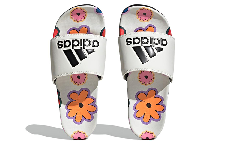 Shop (W) adidas Adilette Comfort Slides ''Blanc Cassé Noir Core'' IE4971