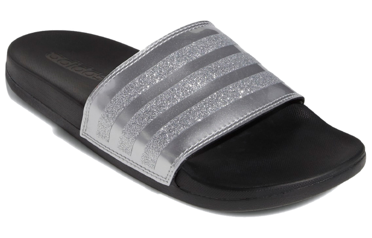 Lookbook (W) adidas Adilette Comfort Sandalen ''Stripes Shimmer - Silber Metallic'' G27728