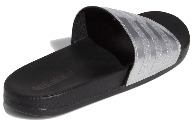 Shop (W) adidas Adilette Comfort Sandalen ''Stripes Shimmer - Silber Metallic'' G27728