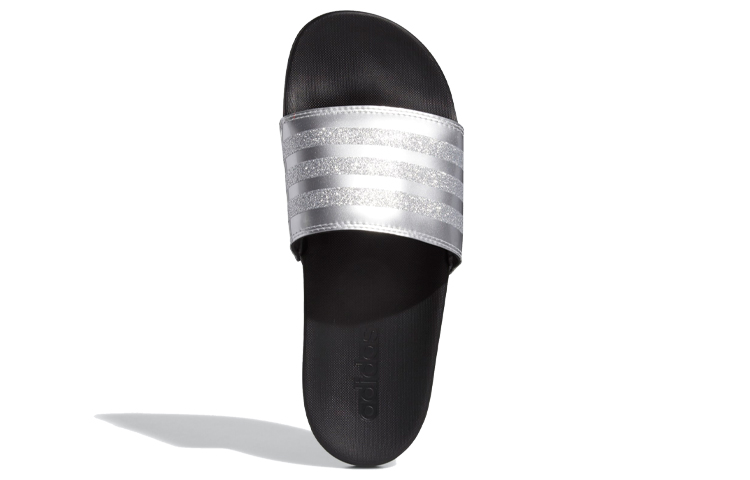 Purchase (W) adidas Adilette Comfort Sandalen ''Stripes Shimmer - Silber Metallic'' G27728