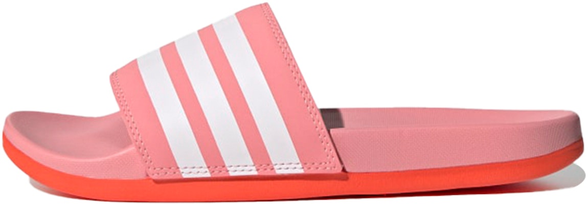 (Women) adidas Adilette Comfort Slides 'Super Pop Red' FY7848 Buy (Women) adidas Adilette Comfort Slides 'Super Pop Red' FY7848