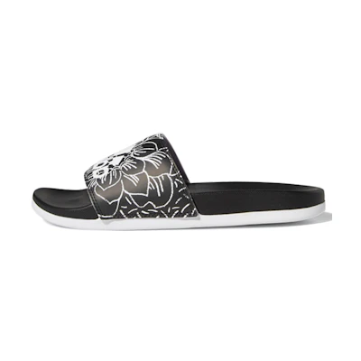 (W) adidas Adilette CMFT Slides Black/White/Purple Tint