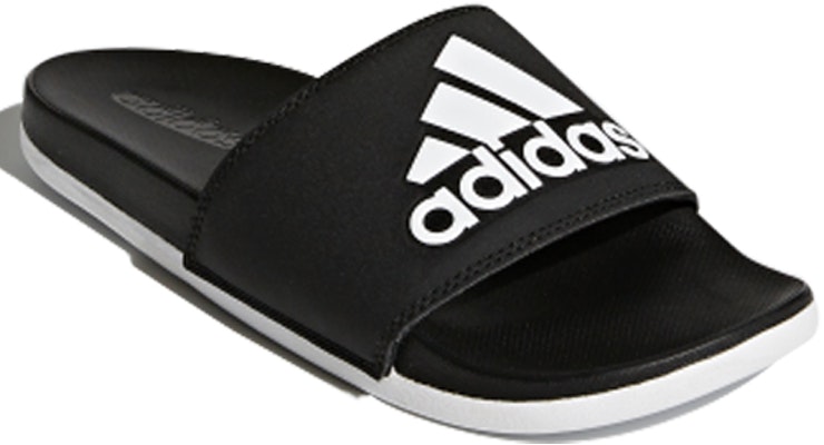 (Women) adidas Adilette Comfort Slides Black/White CG3427 Order (Women) adidas Adilette Comfort Slides Black/White CG3427