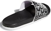 Shop (W) adidas Adilette Comfort Slides Hitam/Putih/Ungu Lembut FV6331