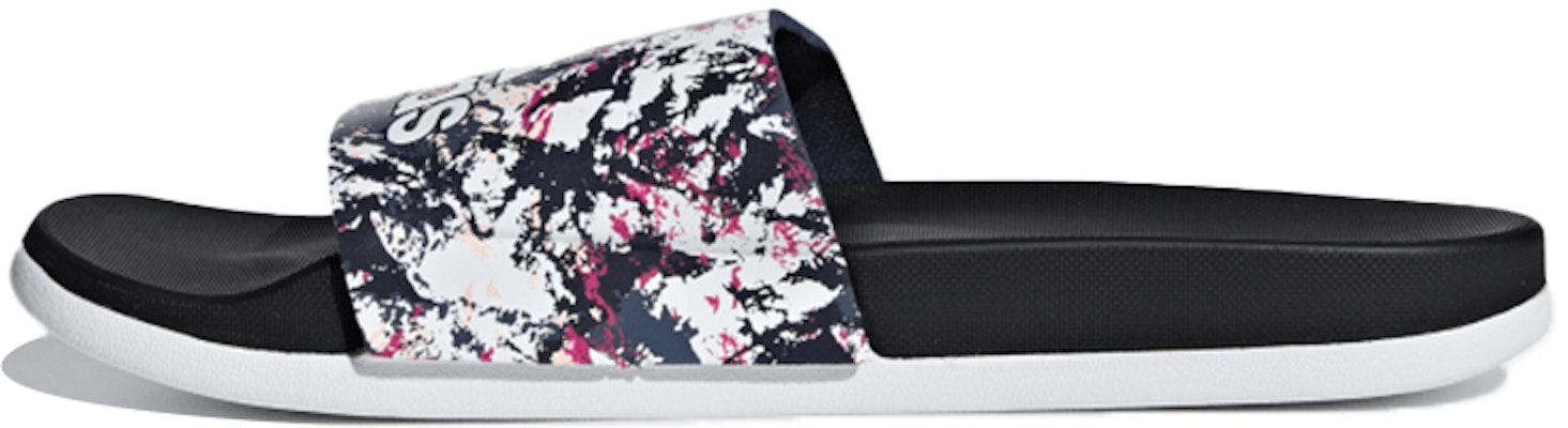 (Women) adidas Adilette Comfort Slippers Black/White B43827 Buy (Women) adidas Adilette Comfort Slippers Black/White B43827