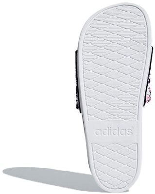 (Women) adidas Adilette Comfort Slippers Black/White B43827 Details for (Women) adidas Adilette Comfort Slippers Black/White B43827