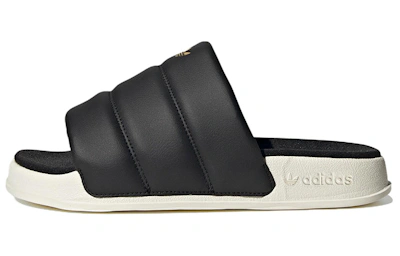 (Women) adidas Adilette Essential Slide 'Black Off White'