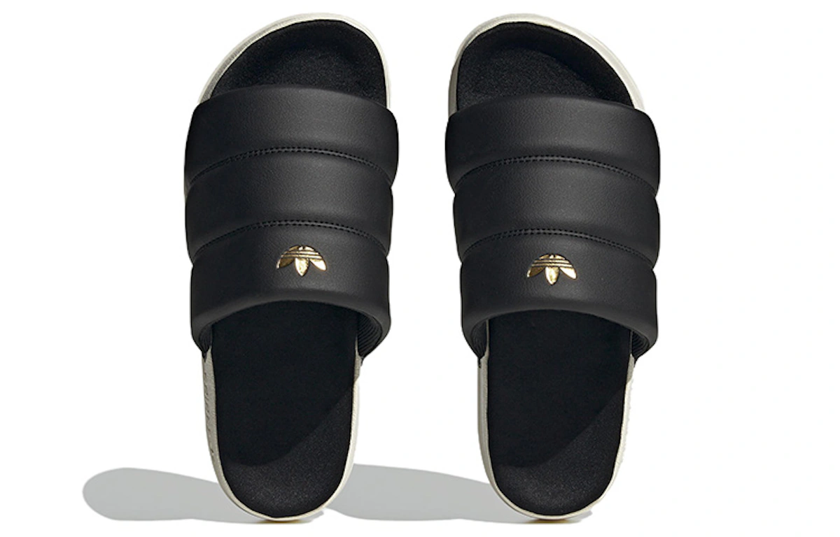 (Women) adidas Adilette Essential Slide 'Black Off White'