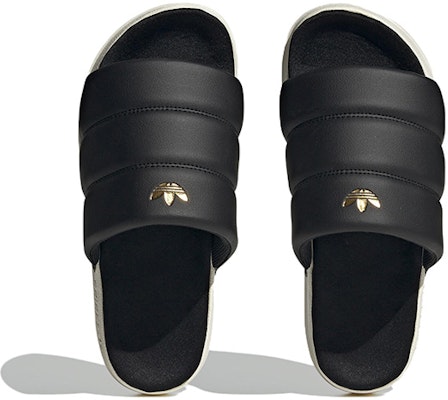 (Women) adidas Adilette Essential Slide 'Black Off White' FZ6162 Purchase (Women) adidas Adilette Essential Slide 'Black Off White' FZ6162
