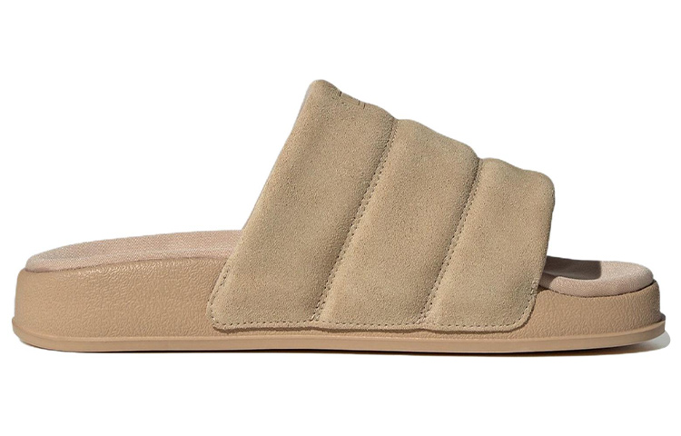 (W) adidas Adilette Essential Slides 'tan' 圖 2
