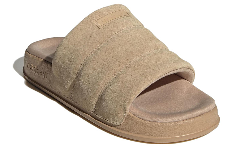 (W) adidas Adilette Essential Slides 'tan' 圖 3
