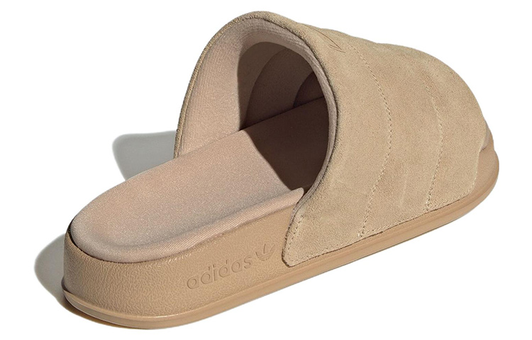 (W) adidas Adilette Essential Slides 'tan' 圖 4
