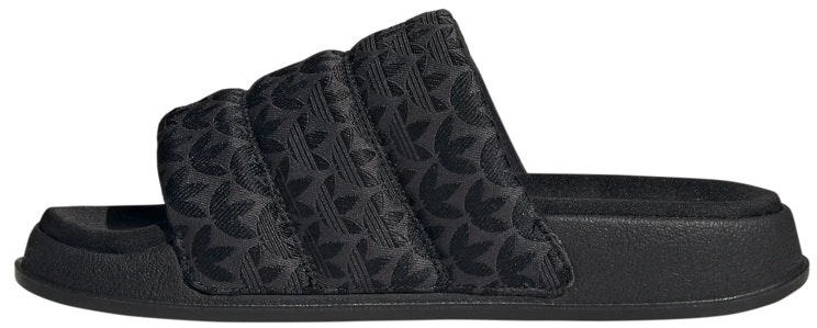 women-adidas-adilette-essential-slides-trefoil-monogram-black-ig-7149