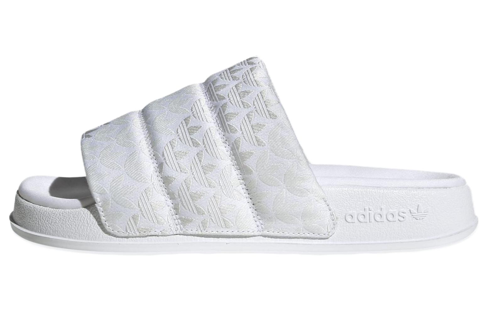 Buy (W) adidas Adilette Essential Slides ''Monogramma Trefoil - Bianco'' HQ6070