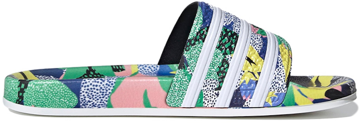 (W) adidas Adilette Sandal Bunga 'Merah Biru Pink' FW2529 Order (W) adidas Adilette Sandal Bunga 'Merah Biru Pink' FW2529