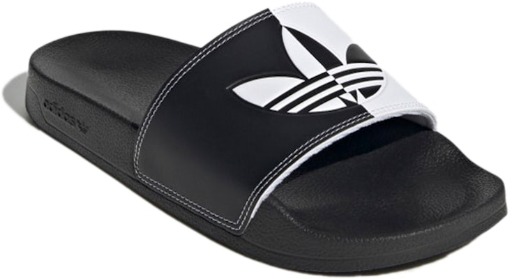 (Women) adidas Adilette Lite Slide 'Black White' H00136 Lookbook (Women) adidas Adilette Lite Slide 'Black White' H00136