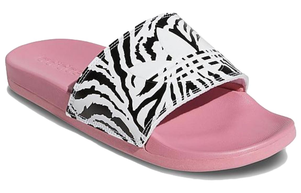 Lookbook adidas originals Adilette 舒適休閒 一字拖鞋 女款 粉紅色