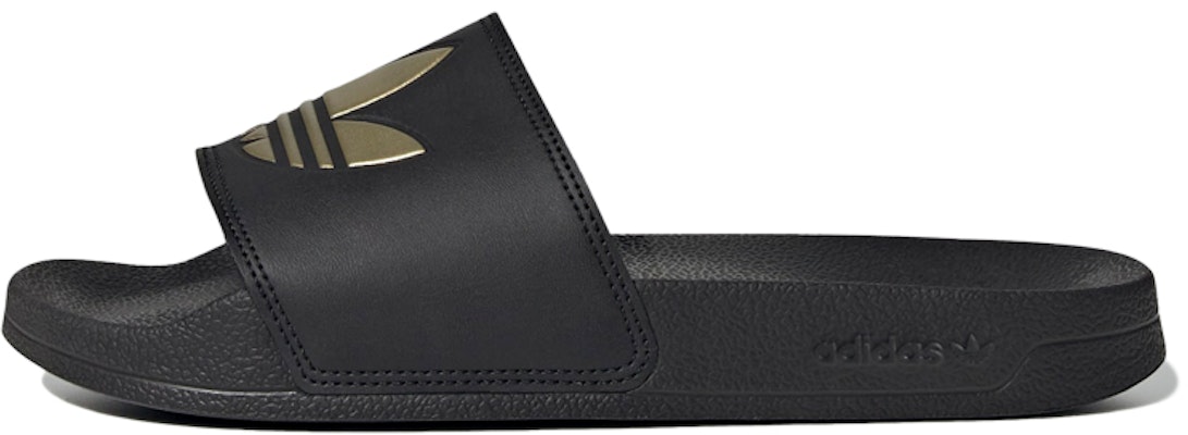 (Women) adidas Adilette Lite Slides 'Black Matte Gold' GZ6196 Buy (Women) adidas Adilette Lite Slides 'Black Matte Gold' GZ6196