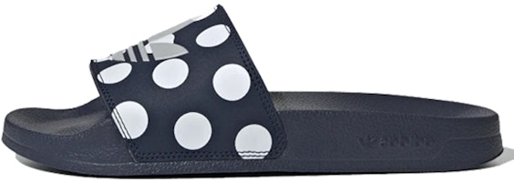 (Women) adidas Adilette Lite Slides 'Trefoil Logo - Polka Dot Navy' FU9148 (Women) adidas Adilette Lite Slides 'Trefoil Logo - Polka Dot Navy' FU9148