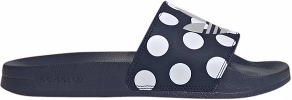 (Women) adidas Adilette Lite Slides 'Trefoil Logo - Polka Dot Navy' FU9148 (Women) adidas Adilette Lite Slides 'Trefoil Logo - Polka Dot Navy' FU9148