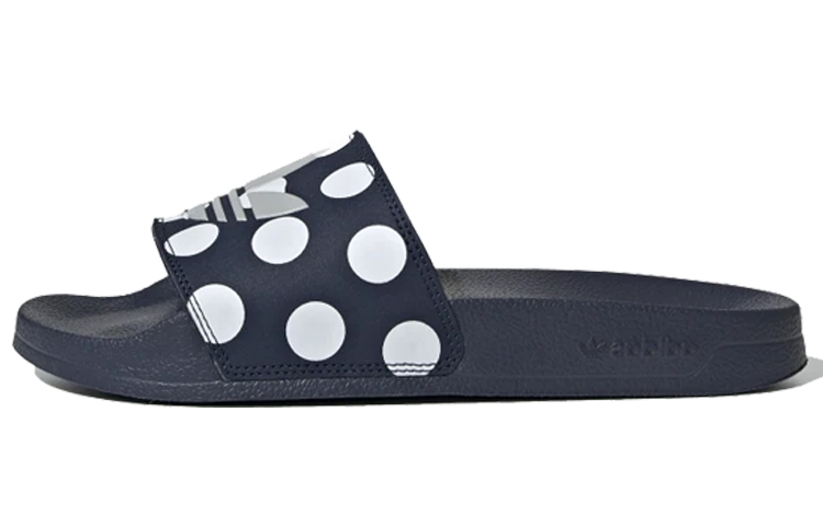(Women) adidas Adilette Lite Slides 'Trefoil Logo - Polka Dot Navy' FU9148