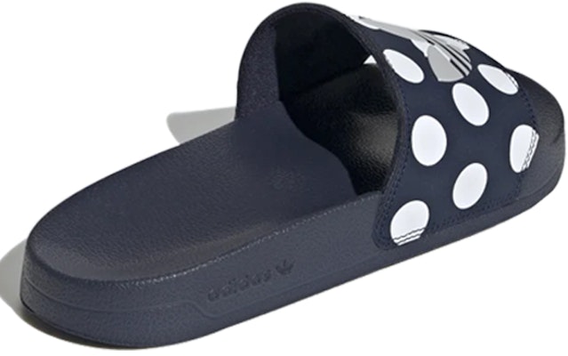 (W) 阿迪达斯 Adilette Lite 拖鞋 '三叶草标志 - 波点海军蓝' FU9148 Lookbook (W) 阿迪达斯 Adilette Lite 拖鞋 '三叶草标志 - 波点海军蓝' FU9148