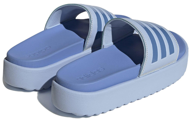 Shop (W) 아디다스 아딜렛 플랫폼 슬라이드 '블루 던' (Adidas Adilette Platform Slide 'Blue Dawn') HQ6181