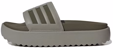 (Women) adidas Adilette Platform Slide 'Pebble Olive Strata' HQ6180 (Women) adidas Adilette Platform Slide 'Pebble Olive Strata' HQ6180
